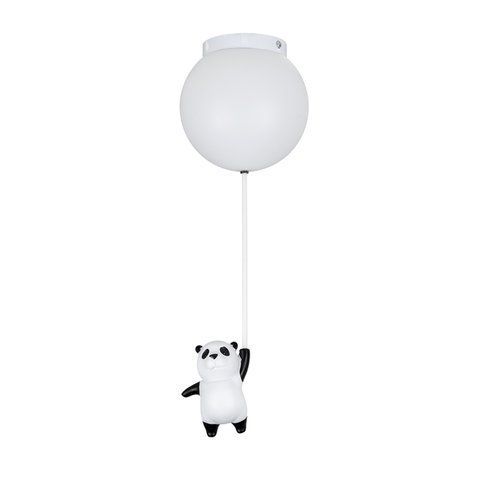 Дитячий світильник стельовий куля D15 Panda Evobexo V8387 білий LED E27 150 мм фото