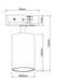Світильник трековий GU10 65x150 WHITE TR65 WT фото 6