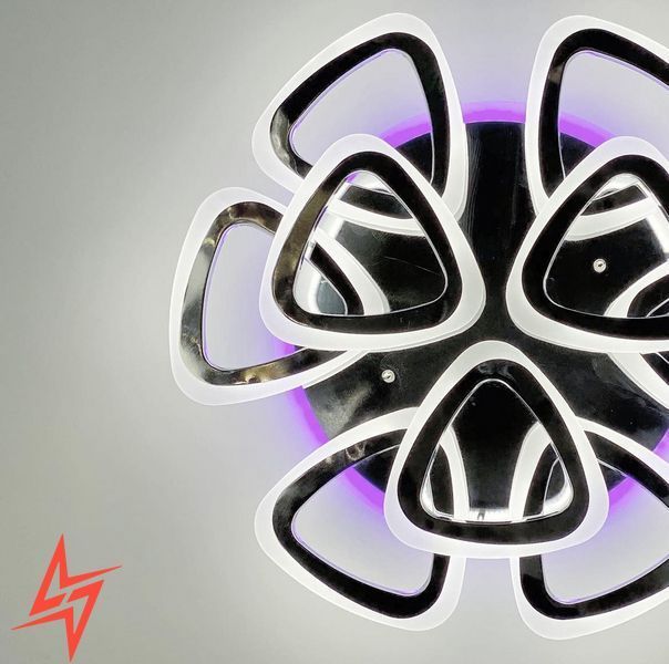Світлодіона LED люстра на 6+3 ріжки трикутної форми A 2502/6+3 RGB CH V2996 фото
