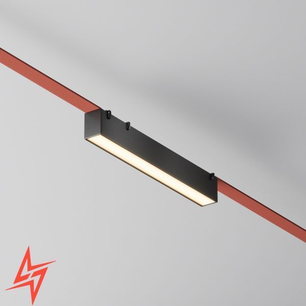 Трековий світильник лінія L26,5 10W 4000K для текстильної системи 48V Belt-Plusminus V8048 чорний LED 265х33х43 мм фото