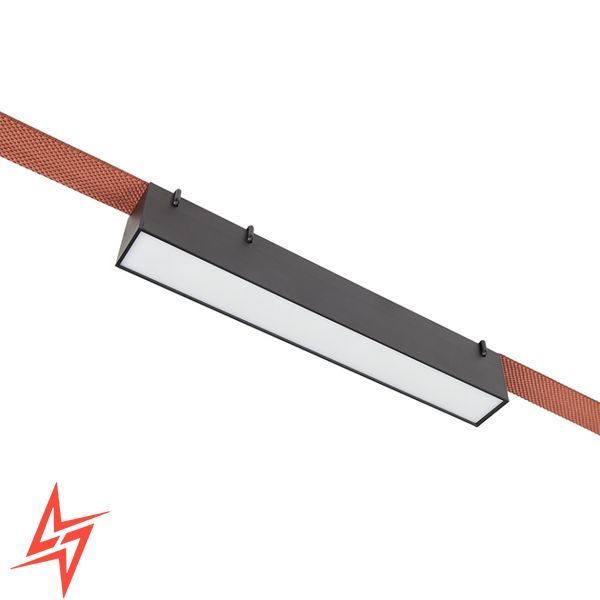 Трековий світильник лінія L26,5 10W 4000K для текстильної системи 48V Belt-Plusminus V8048 чорний LED 265х33х43 мм фото