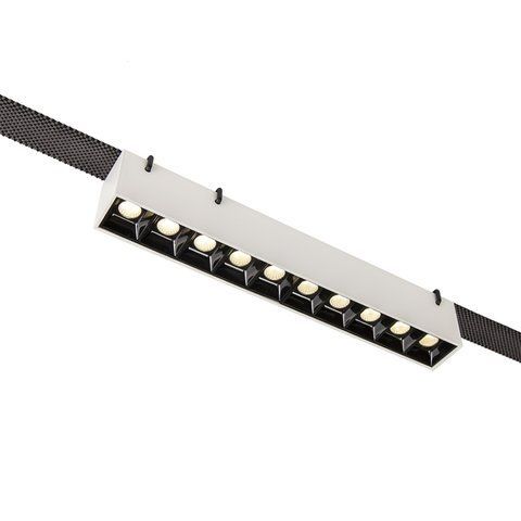 Трековий світильник лінія L26,5 10W 4000K для текстильної системи 48V Belt-Plusminus V8049 білий LED 265х33х43 мм фото