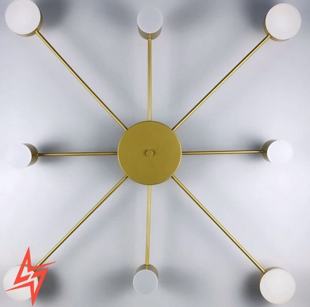 Стельовий LED світильник золотистого кольору DE 34/8 GD V3405 фото