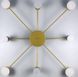 Стельовий LED світильник золотистого кольору DE 34/8 GD V3405 фото 4