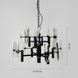 Двоярусна люстра з видовженим камінням на 8 ламп &Oslash; 65 см MD 2008-4+4B V5912 фото 2