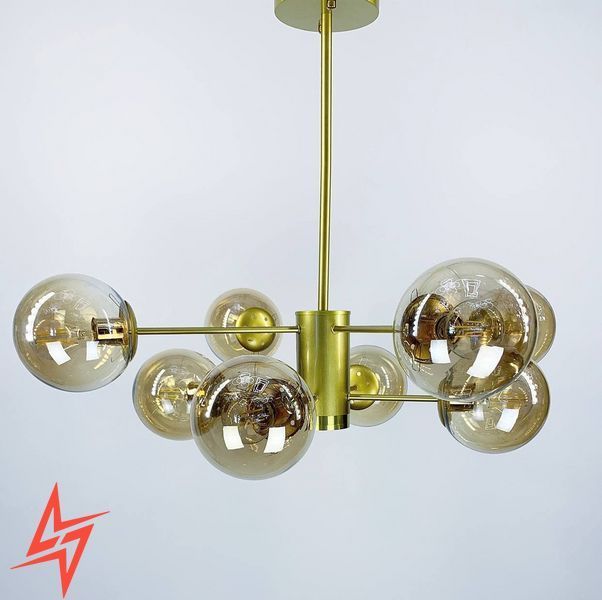 Стельова люстра на 6/8 та 12 плафонів у корпусі золотого кольору K 20 V4211 фото