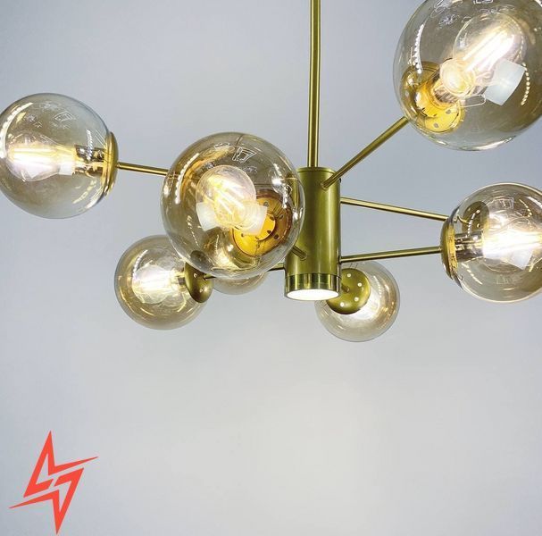 Стельова люстра на 6/8 та 12 плафонів у корпусі золотого кольору K 20 V4211 фото