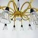 Незвична золотиста люстра із закрученими ріжками H 9866/10+10 V2765 фото 3