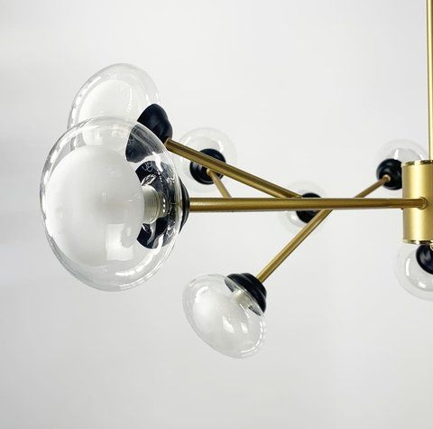 Люстра в стилі Contemporary у золотистому кольорі на 9 плафонів 9101/9 GD V3467 фото