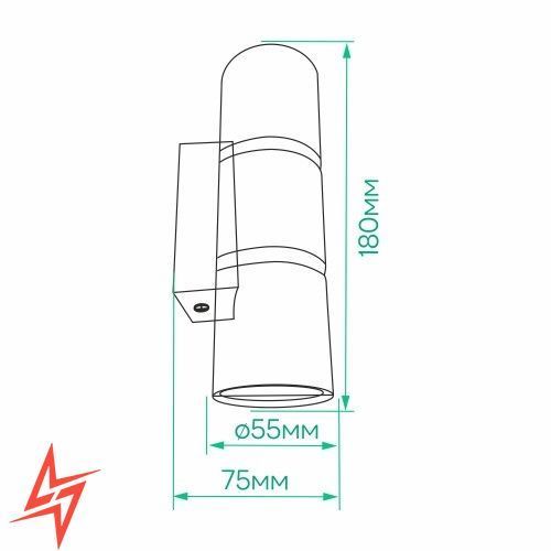 Накладний настінний світильник Ardero BAMBOO GU10 білий+золото ML389-2 WT+GD V1289 фото