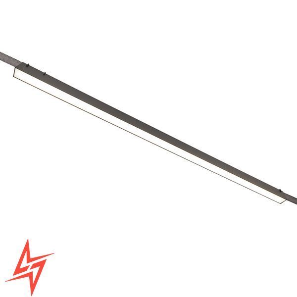Трековий світильник лінія L106 40W 4000K для текстильної системи 48V Belt-Plusminus V8076 чорний LED 1060х33х43 мм фото