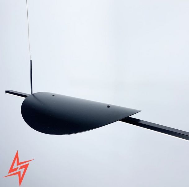 Мінімалістична підвісна люстра з чорному каркасі SG-31 BK V3325 фото