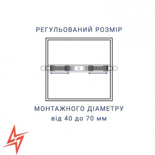 Вбудований LED світильник в формі квадрата AL704-S квадрат V2679 фото