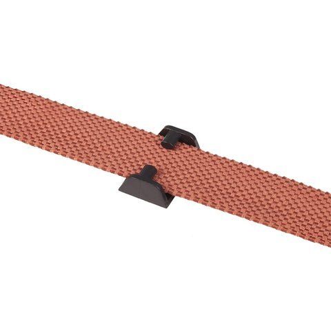 Кріплення для розміщення по стелі або стіні текстильного шинопроводу Belt-Plusminus V8032 35х20х10 мм фото