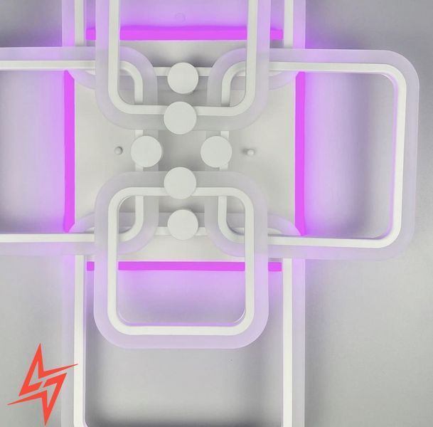 Світлодіона LED люстра на 2+2+2 ріжки квадратної форми A 2503/2+2+2 WT V2981 фото