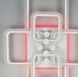 Світлодіона LED люстра на 2+2+2 ріжки квадратної форми A 2503/2+2+2 WT V2981 фото 2