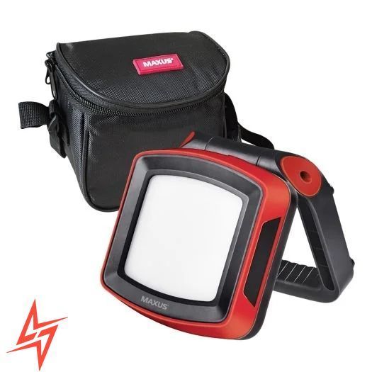 Портативний прожектор з акумулятором + Power Bank 8W 4100K IP65 MAX-8W-RED-EM V5534 фото