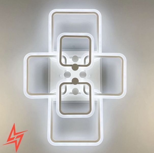 Світлодіона LED люстра на 2+2+2 ріжки квадратної форми A 2503/2+2+2 WT V2982 фото