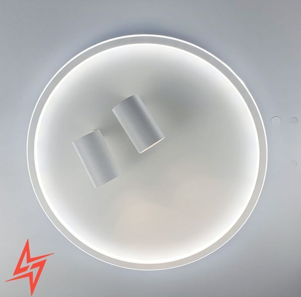 Стельова люстра LED в білому корпусі з направляючими спотами C 13/500 V1592 фото